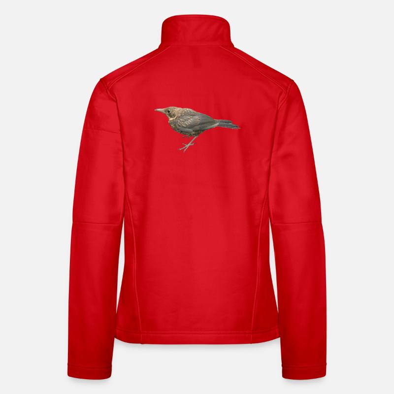Merle Jeune Oiseau Veste en tissu softshell Femme