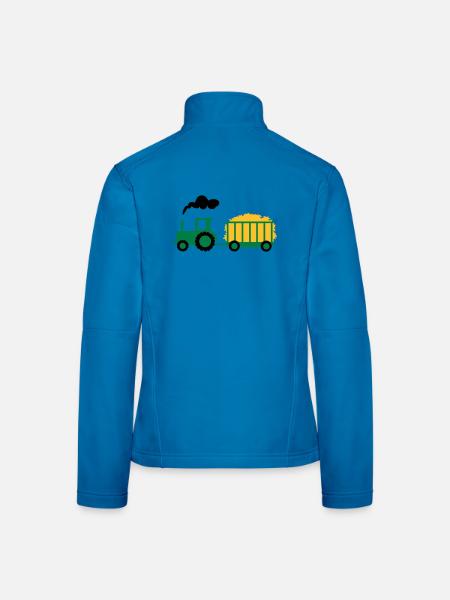 tractor - Women's Softshell Jacket - mouse grey - Back
