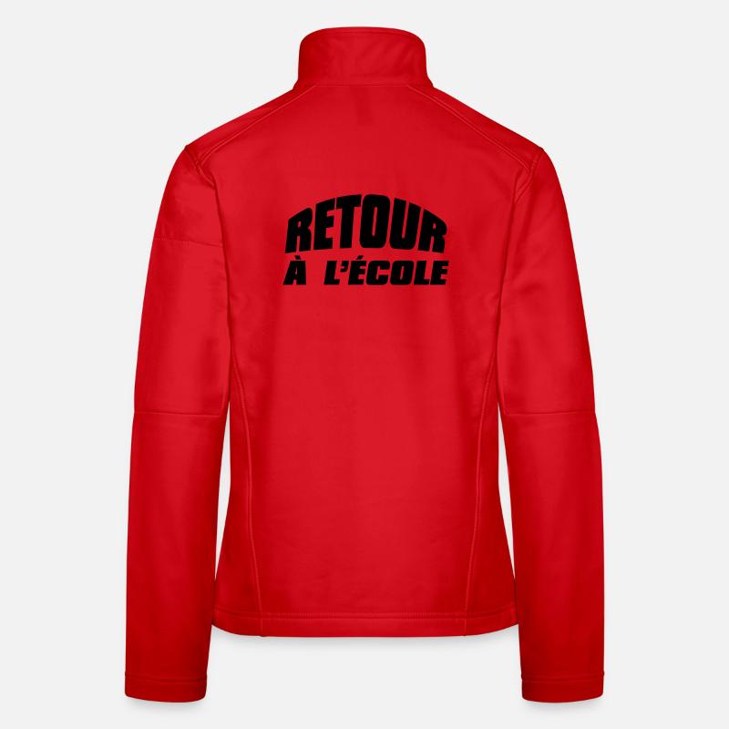 Retour à l'école  Veste en tissu softshell Femme