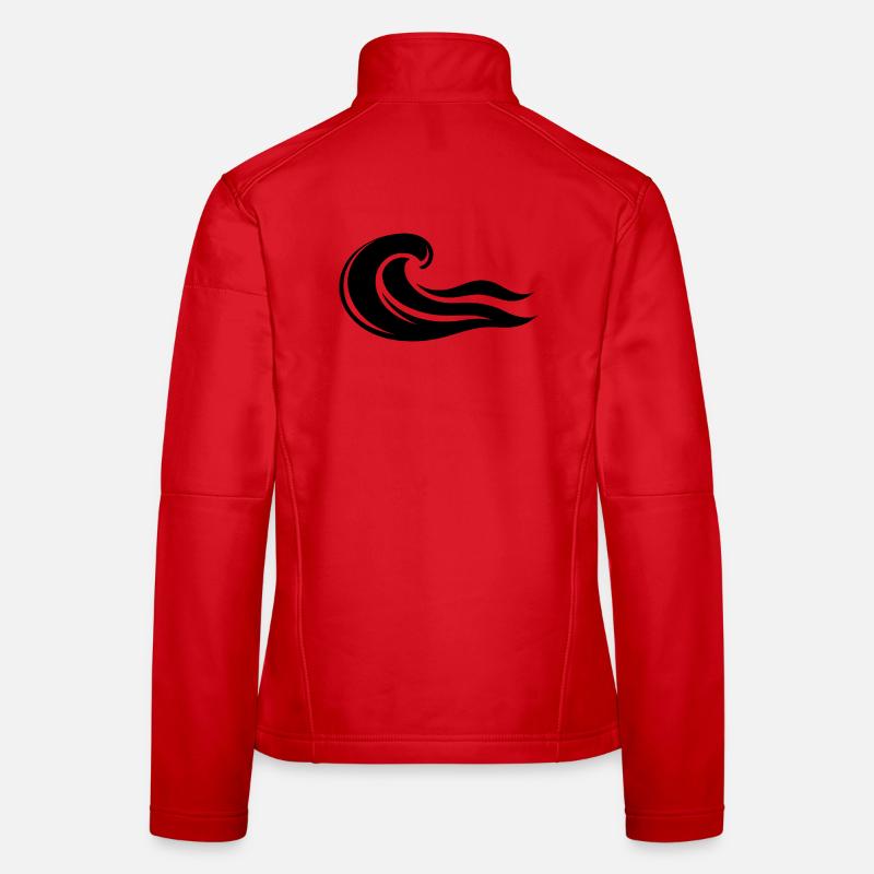Experience the power of the wave! - Women's Softshell Jacket - red