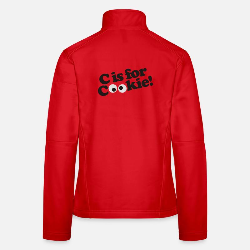 C is for Cookie - Frauen Softshelljacke - Rot