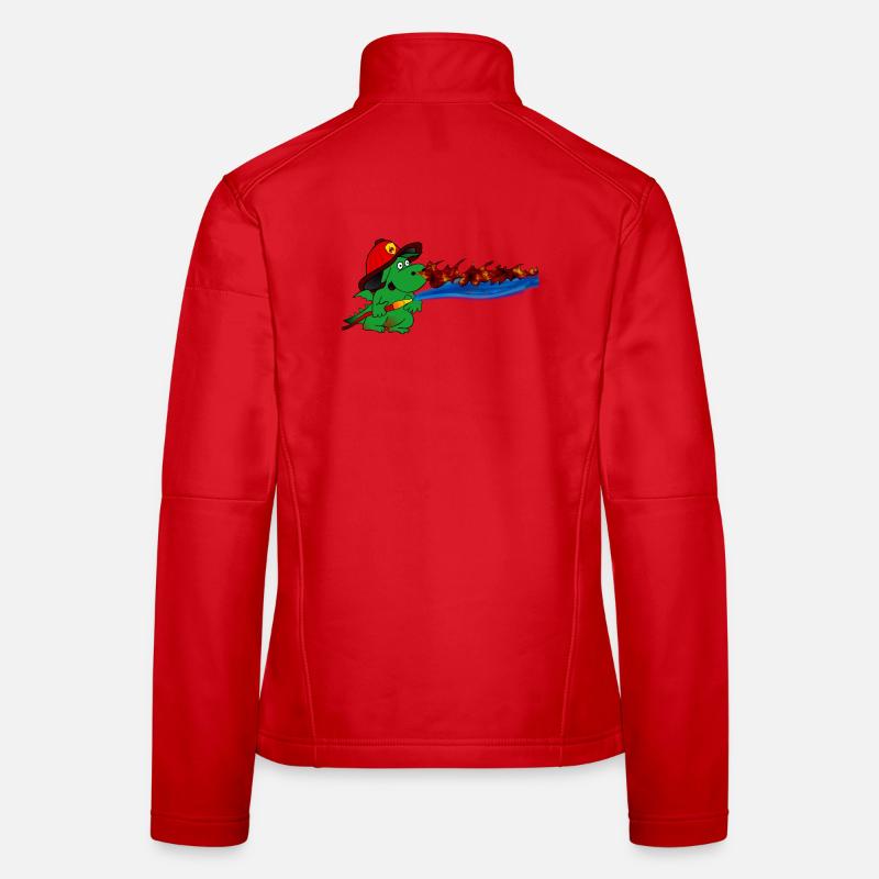 Feuerdrache Feuerwehrheld Geschenk Frauen Softshelljacke