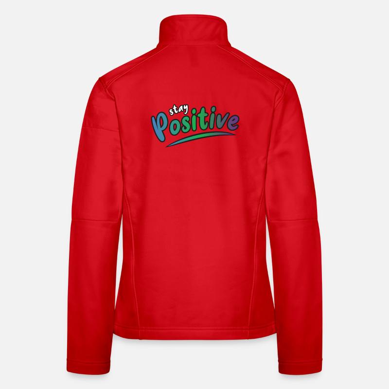 Restez positif Veste en tissu softshell Femme