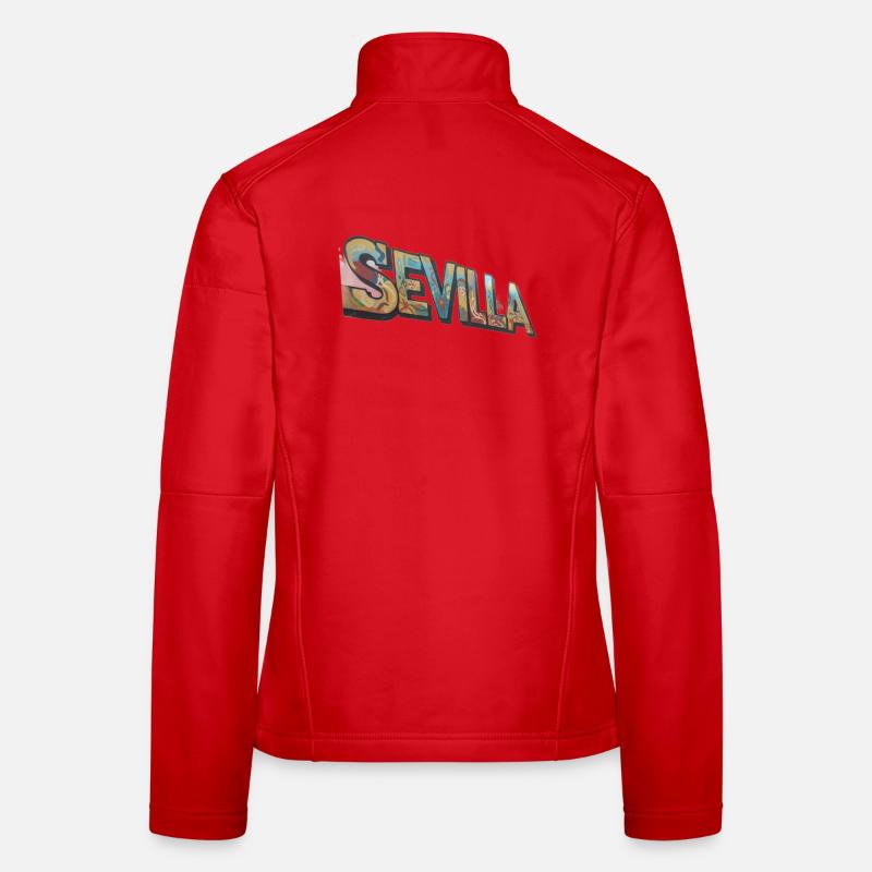Sevilla Graffiti Farbenspiel - Frauen Softshelljacke - Rot