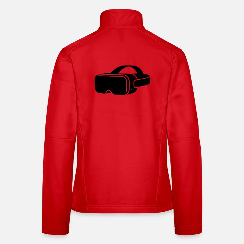 Icône du casque de lunettes VR Veste en tissu softshell Femme