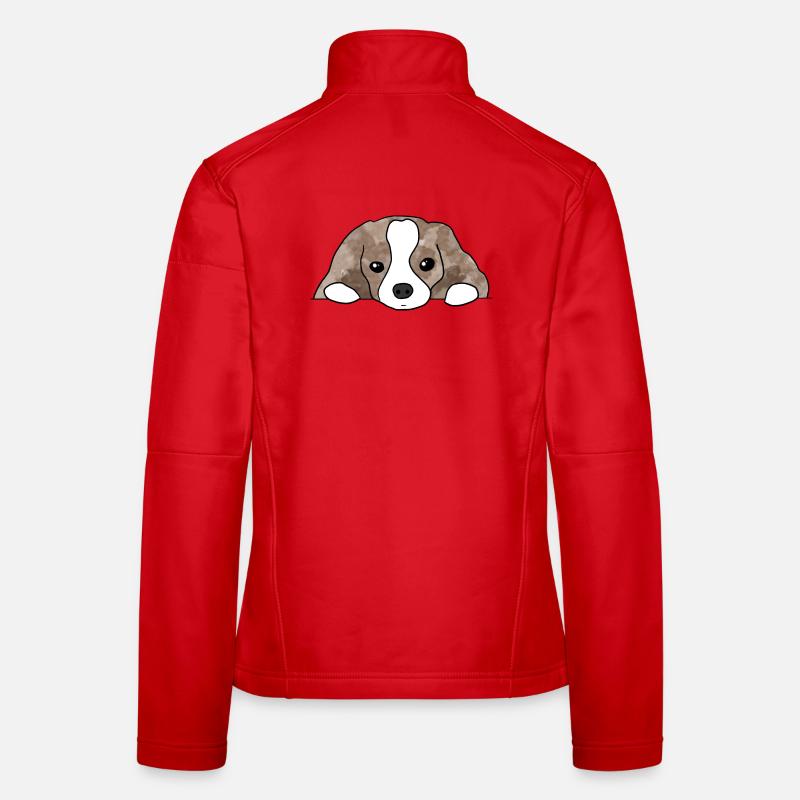 Hund - Frauen Softshelljacke - Rot
