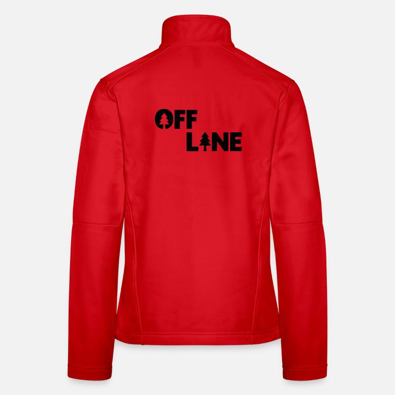 Offline Waldsilhouette Frauen Softshelljacke