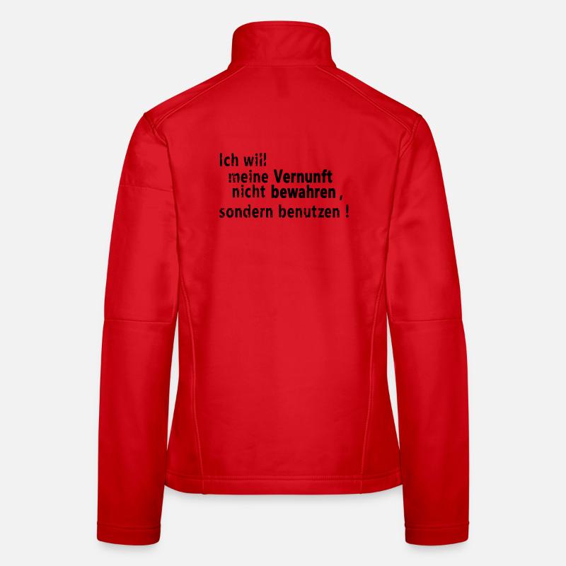 Garder la raison Veste en tissu softshell Femme
