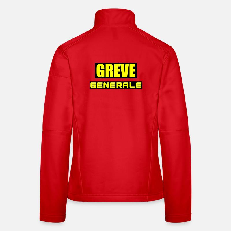 Grève générale Veste en tissu softshell Femme