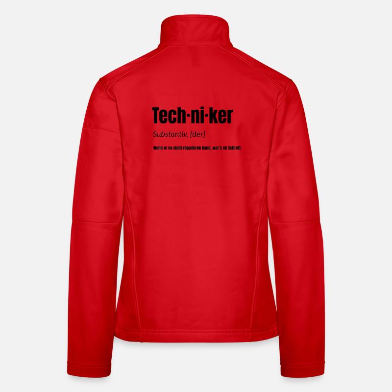 Techniker – Witziges Design Frauen Softshelljacke