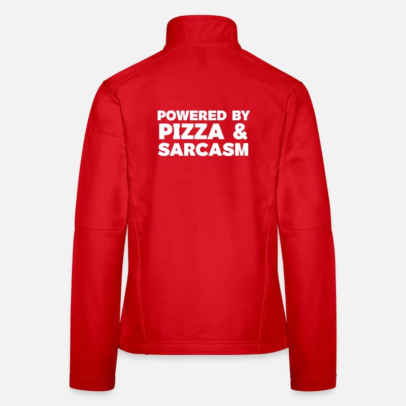Propulsé par Pizza & Sarcasm T-shirt Veste en tissu softshell Femme