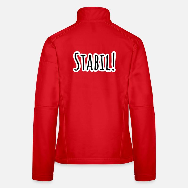 Stabiles Design! Stabil bleiben! Frauen Softshelljacke