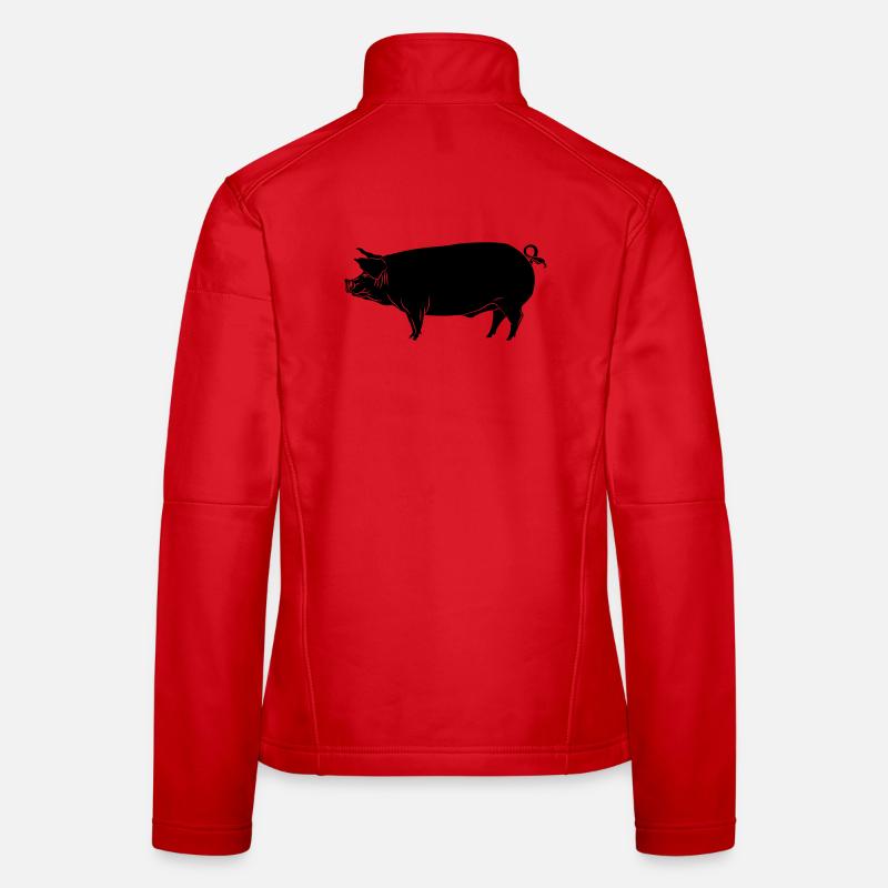Logo de l’image de l’ombre de cochon Veste en tissu softshell Femme