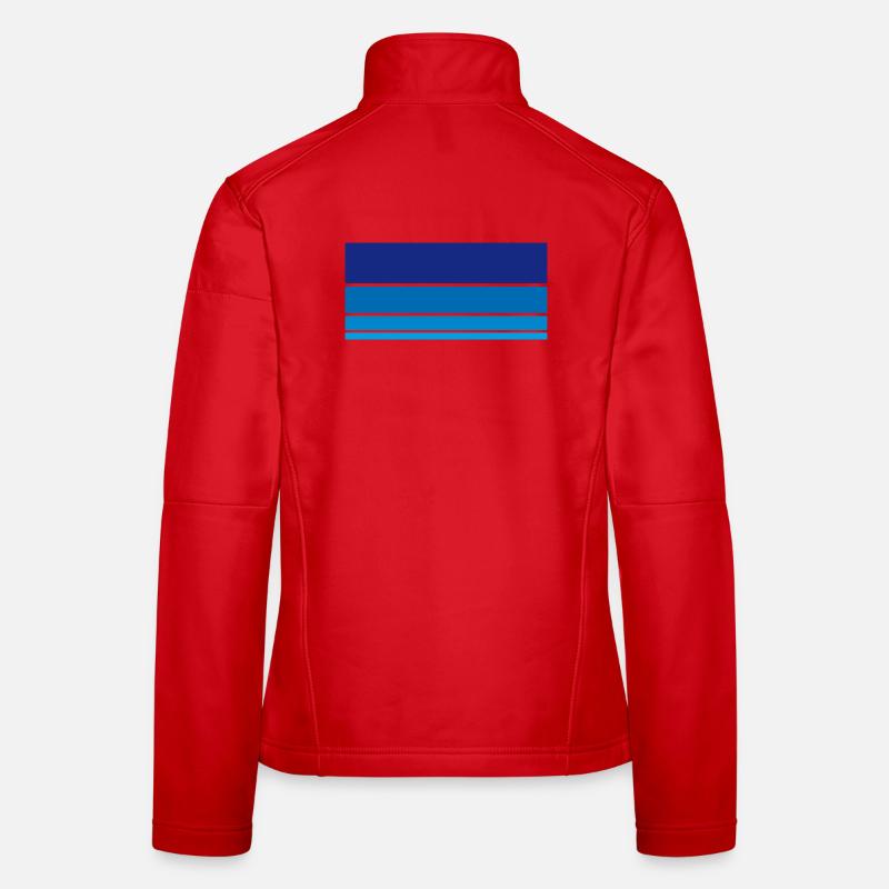 Hintergrund Blau Frauen Softshelljacke