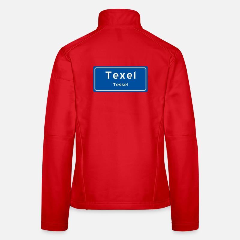 Plaque signalétique Texel Veste en tissu softshell Femme
