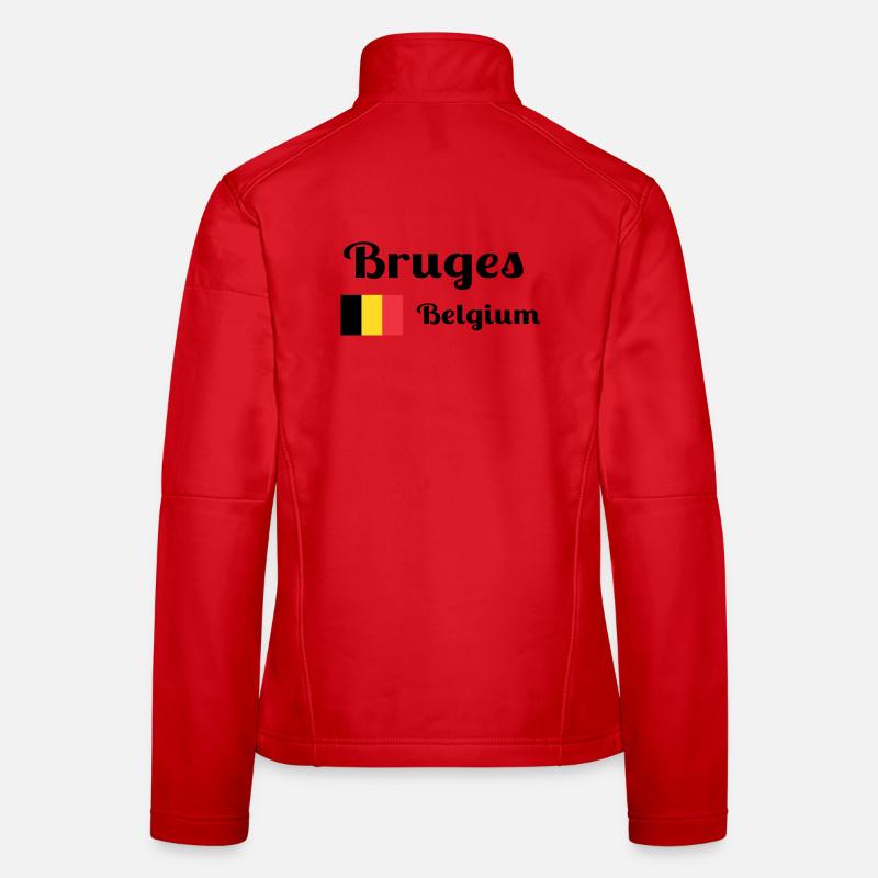 Bruges Belgium- Stylish prints Women's Softshell Jacket