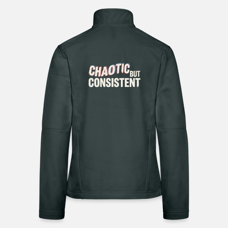 chaotic-but-consistent-v2 Frauen Softshelljacke