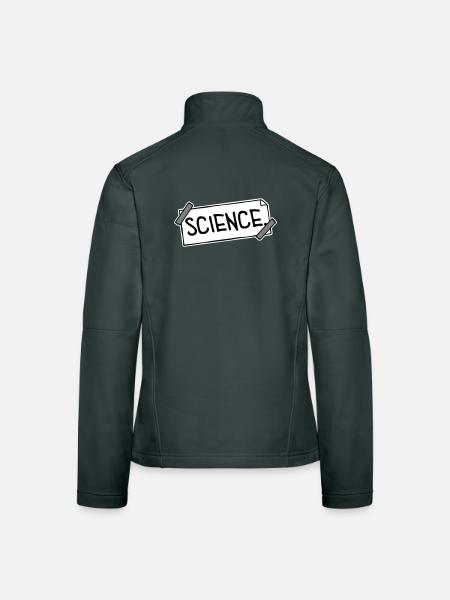 Science Wissenschaft Statement Nerd Bildung Spruch - Frauen Softshelljacke - Rot - Hinten