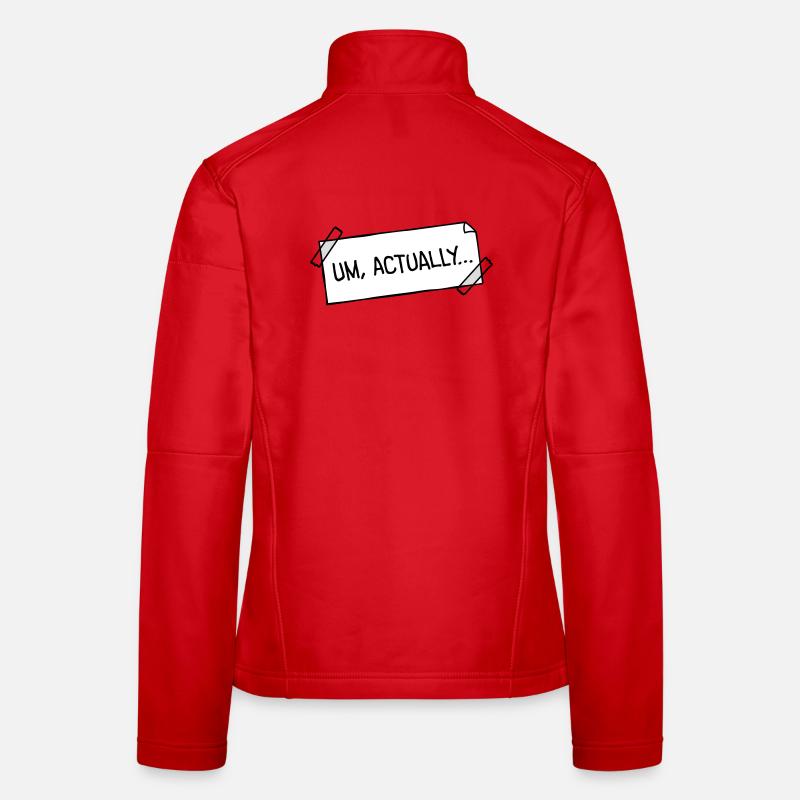 To Actually Stick Notes Nerd Smartass Logo Women's Softshell Jacket
