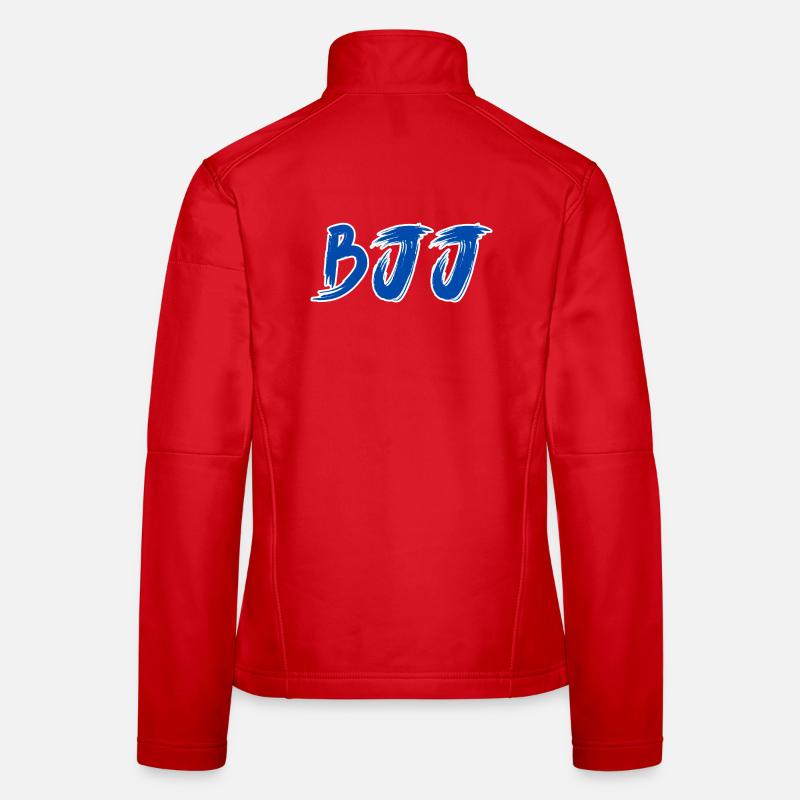 BJJ Blauer Gürtel – Jiu Jitsu Rang Design - Frauen Softshelljacke - Rot