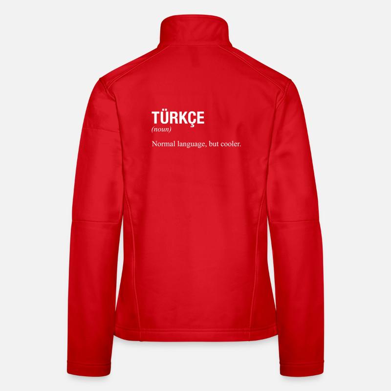 Turkish language Türkische Sprache Frauen Softshelljacke