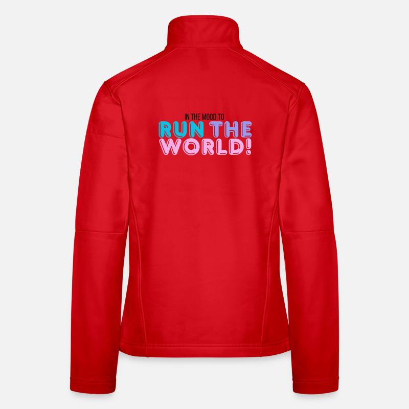 I run the world - Women's Softshell Jacket - red