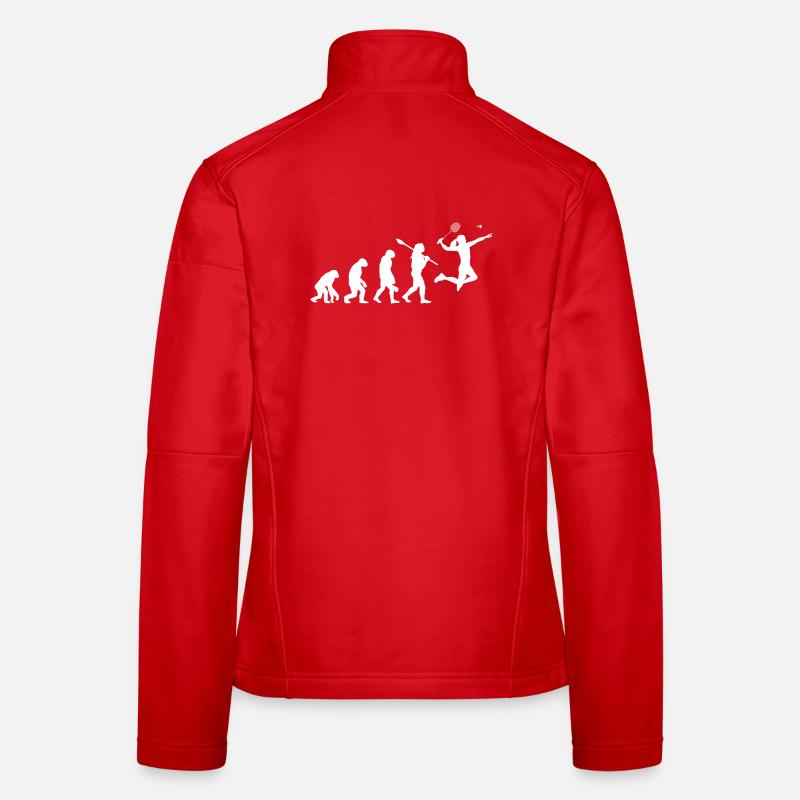 Cadeau sportif féminin Joueuse Évolution du Badminton Veste en tissu softshell Femme