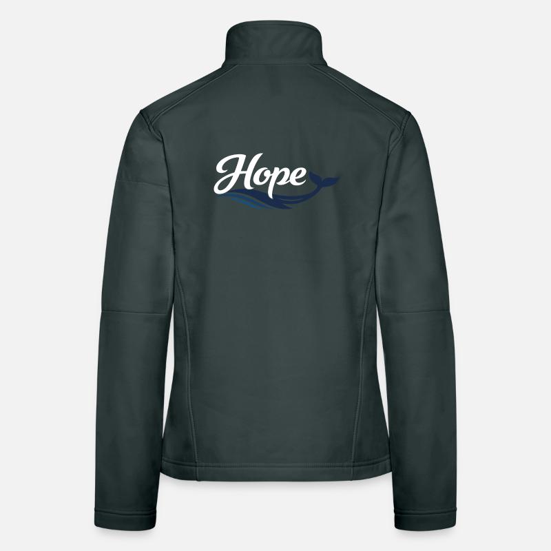Hope Wal Typographie Veste en tissu softshell Femme