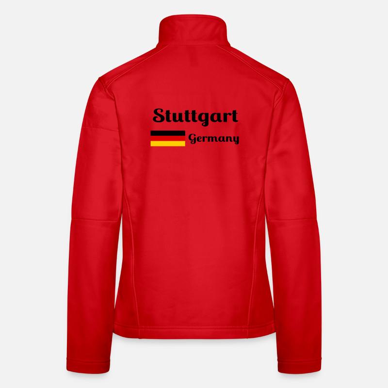 Stuttgart Germany- Stylish prints Women's Softshell Jacket