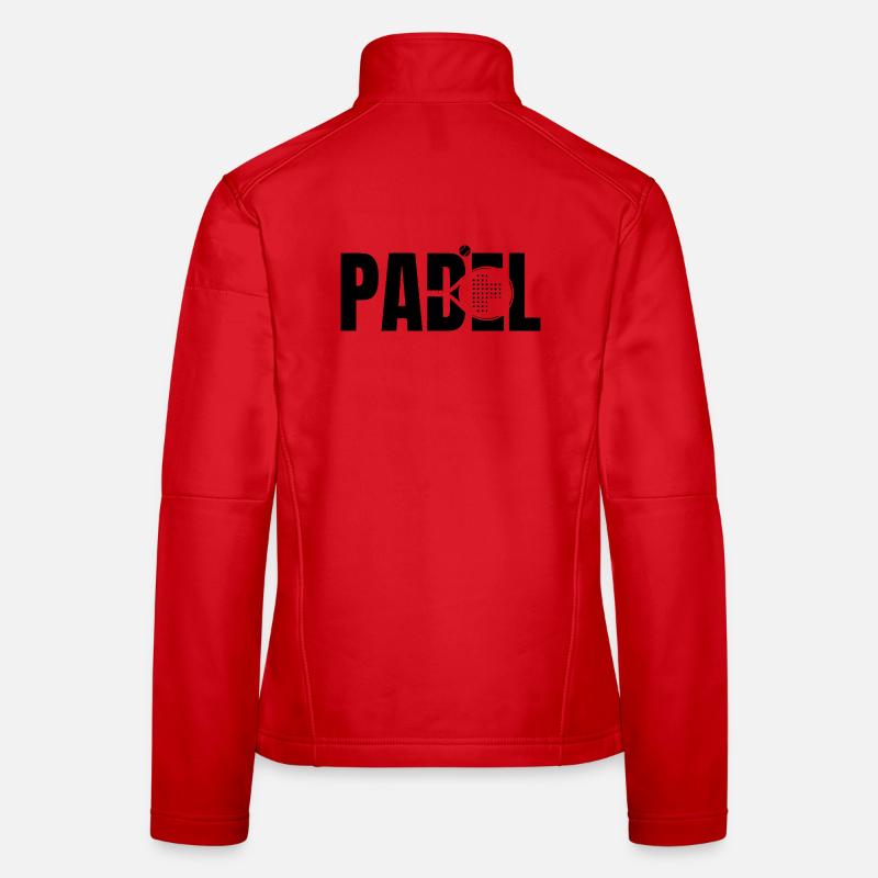 Padel - Frauen Softshelljacke - Rot