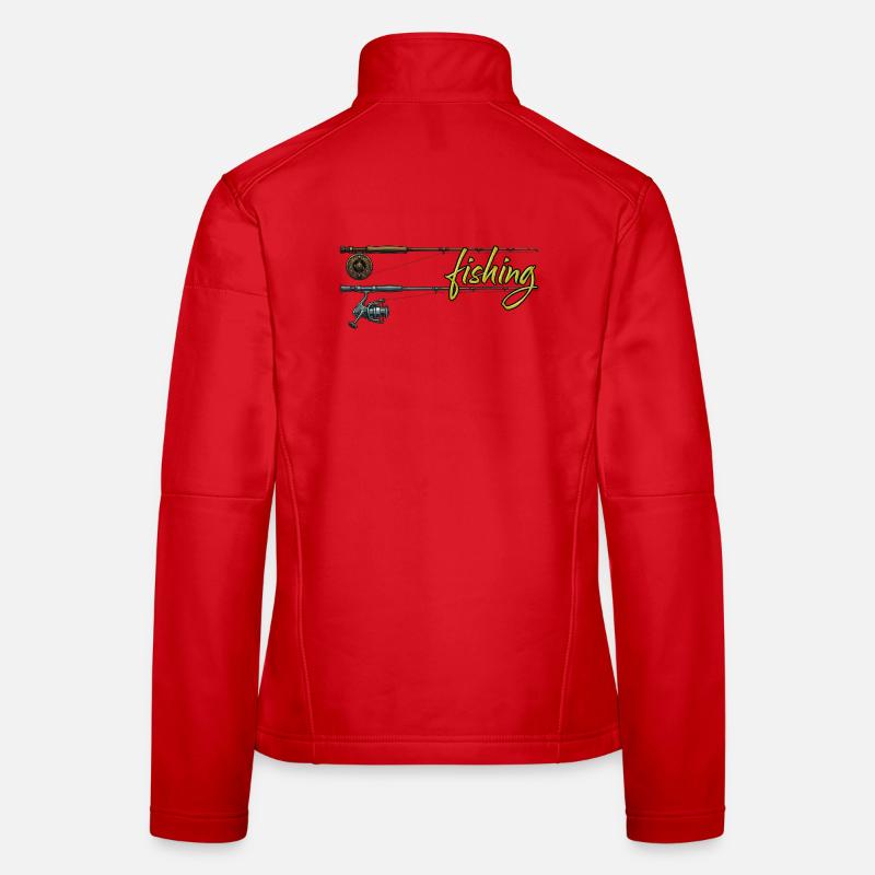 Pêche à la canne à pêche Pêche à la mouche Passe-temps Veste en tissu softshell Femme