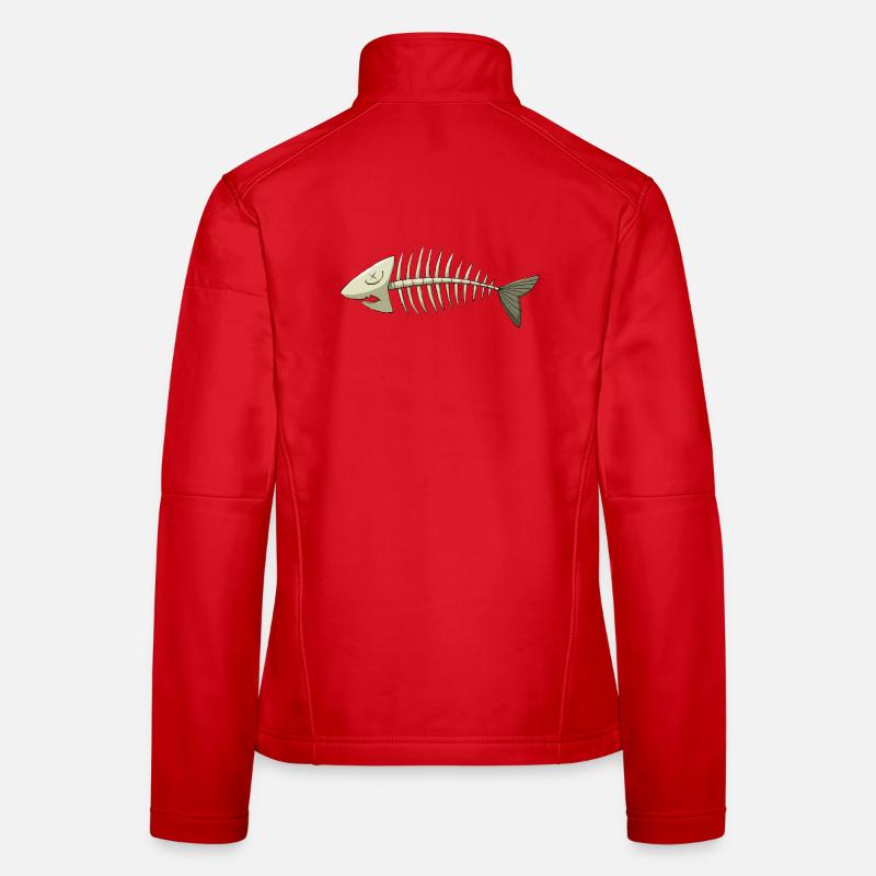 fish bone Women's Softshell Jacket