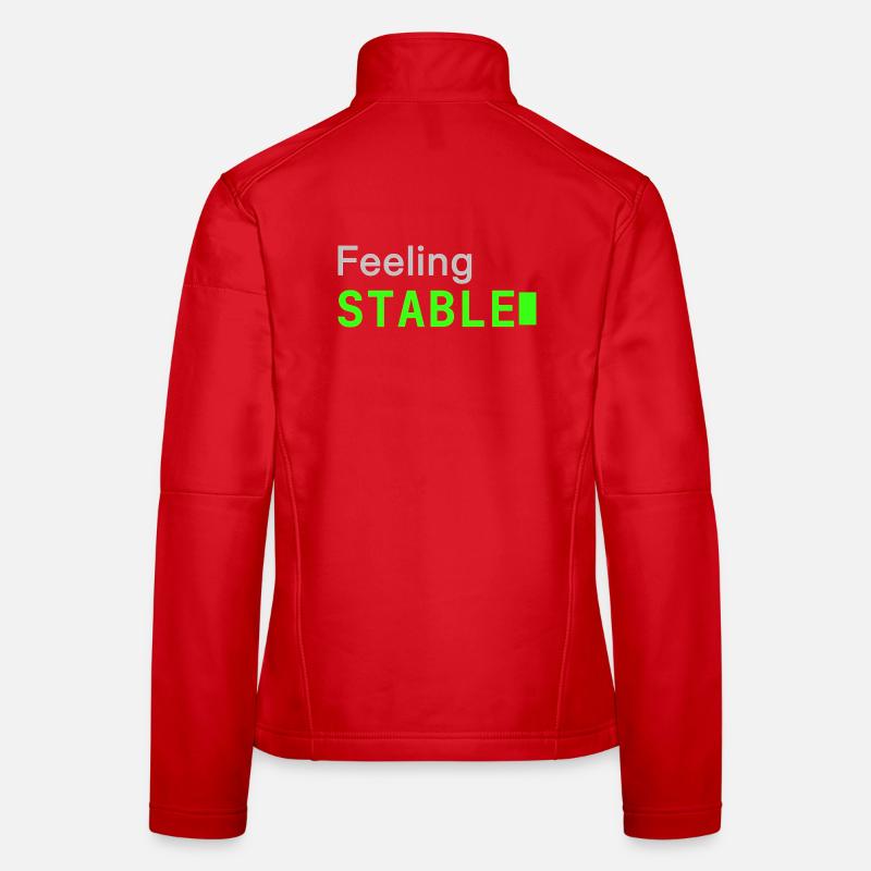 Feeling Stable | Developer mood - Women's Softshell Jacket - red