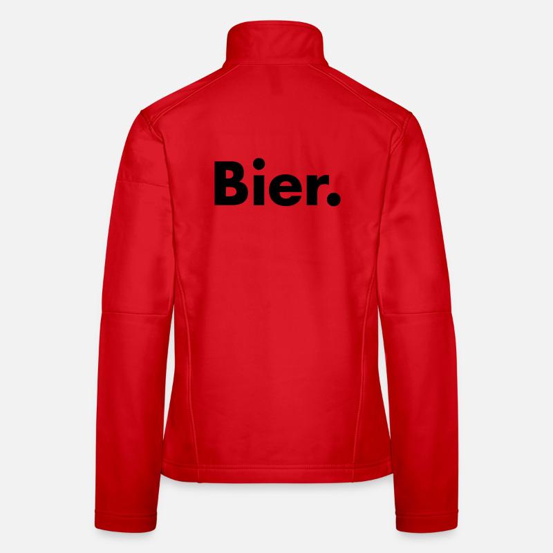 Bier. Frauen Softshelljacke