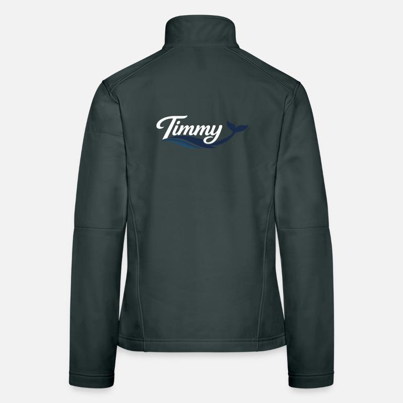Timmy Wal - Typographie Veste en tissu softshell Femme