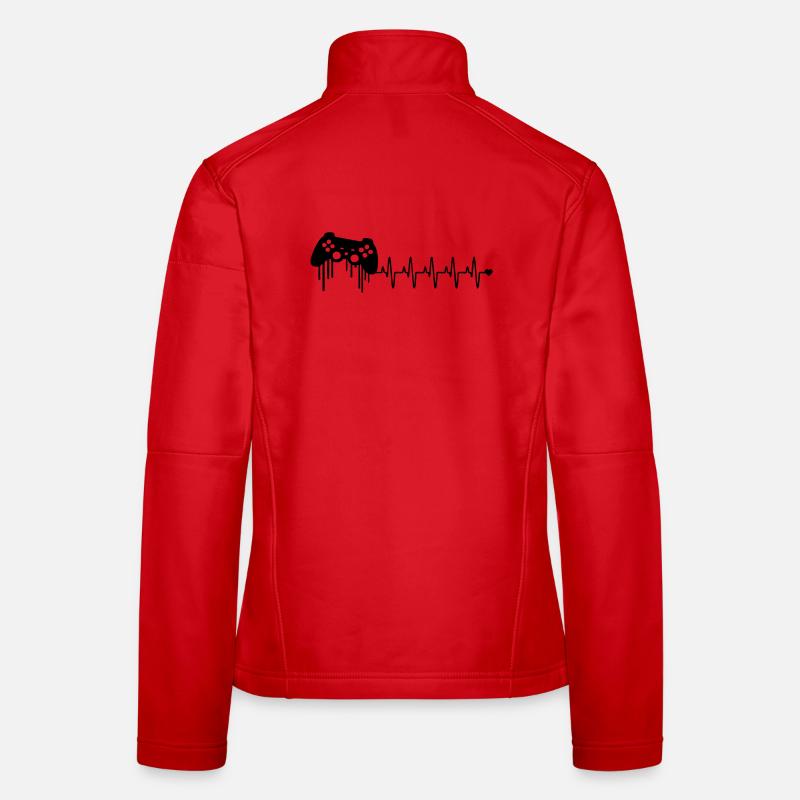 gaming kontroller herzschlag Frauen Softshelljacke