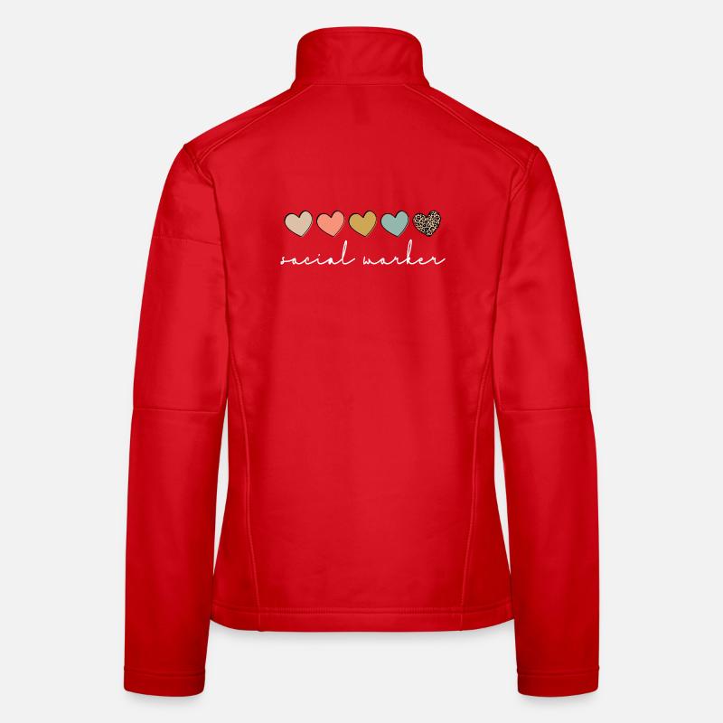 Herzliches Sozialarbeiter-Skript Frauen Softshelljacke