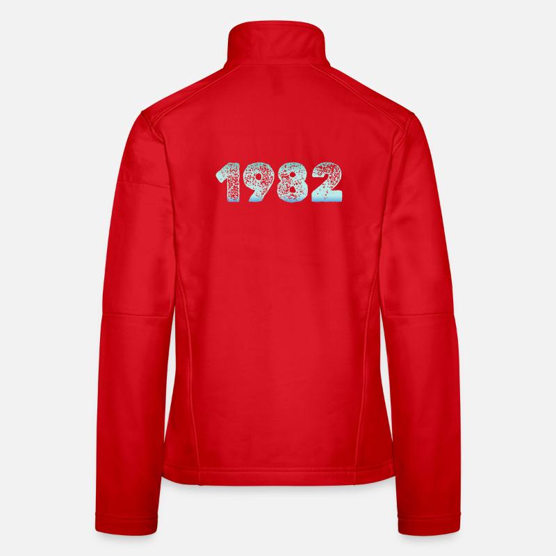 Grunge 1982 Birth Vintage Women's Softshell Jacket