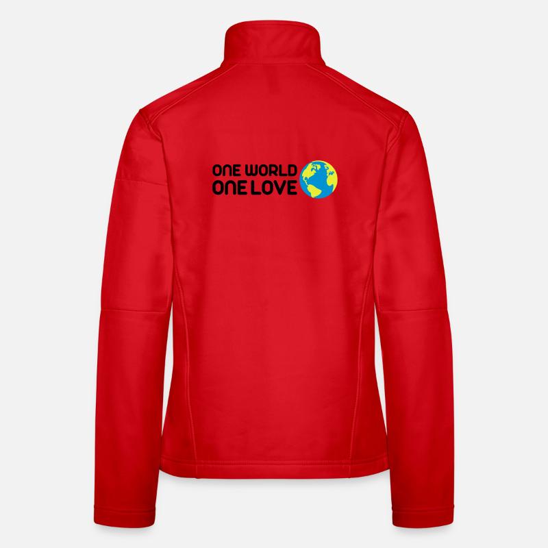 One World One Love Women's Softshell Jacket