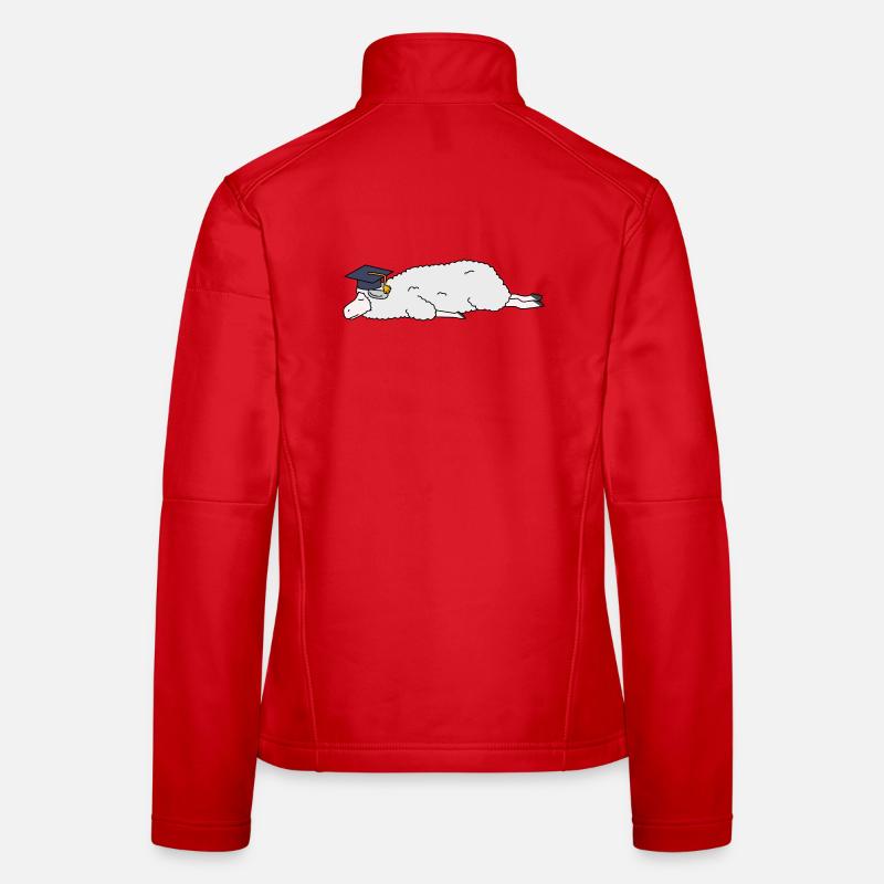Cute Sleeping Sheep Abschluss Cap Lazy College Gr Frauen Softshelljacke