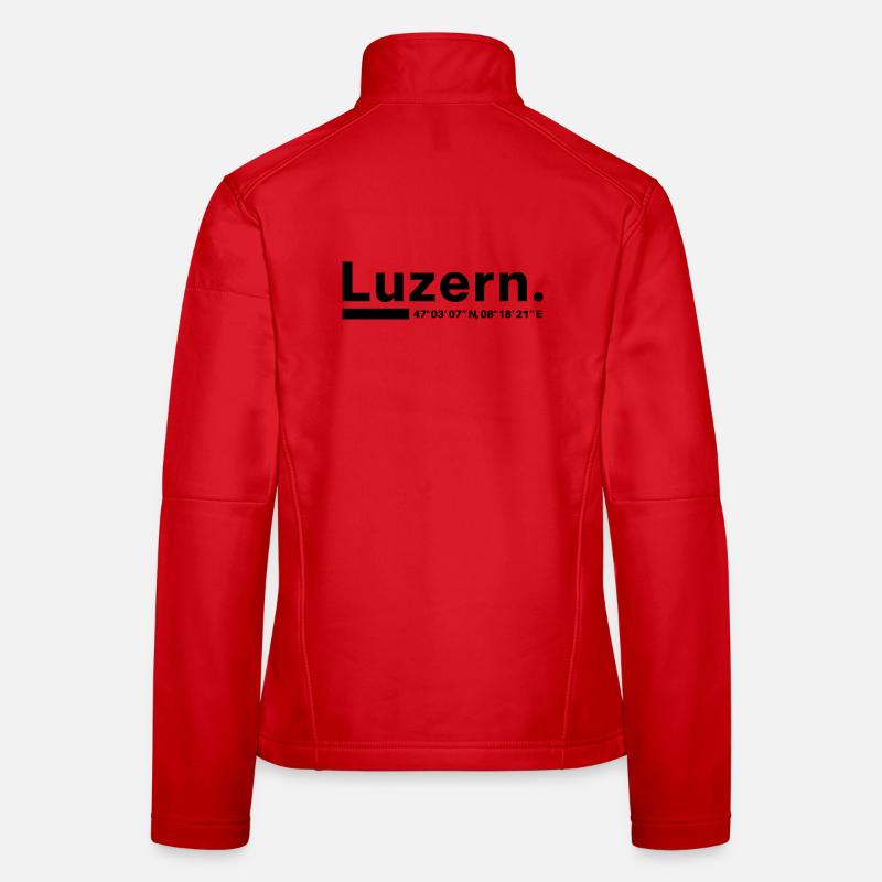 Lucerne coordinates Switzerland Lucerne Women's Softshell Jacket