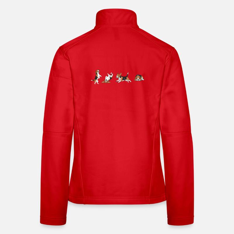 Chiens mignons  Veste en tissu softshell Femme