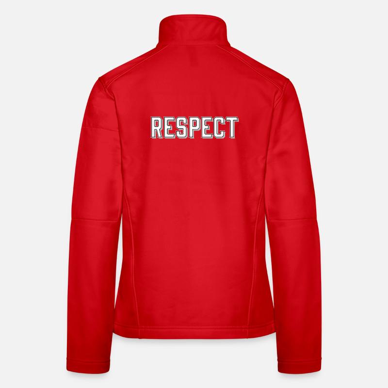 Respekt lettering with 3D effect Women's Softshell Jacket