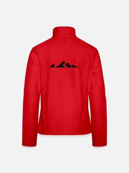 Mountain - Women's Softshell Jacket - red - Back