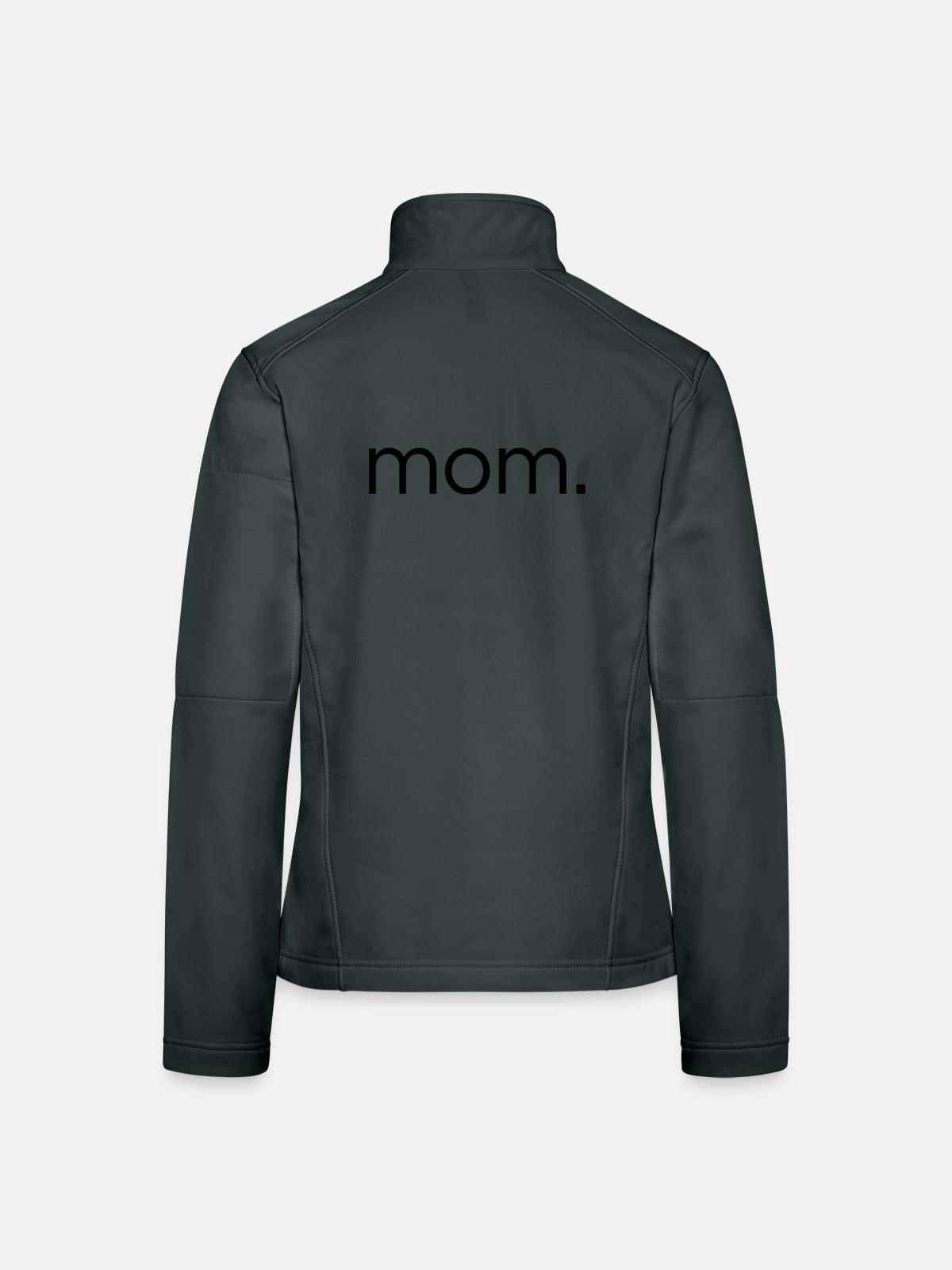 mom. - Women's Softshell Jacket - mouse grey - Back