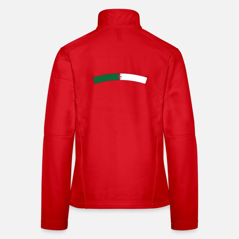 Drapeau Algérie Veste en tissu softshell Femme