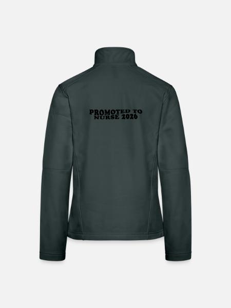 Promoted to Nurse 2026 - Women's Softshell Jacket - red - Back