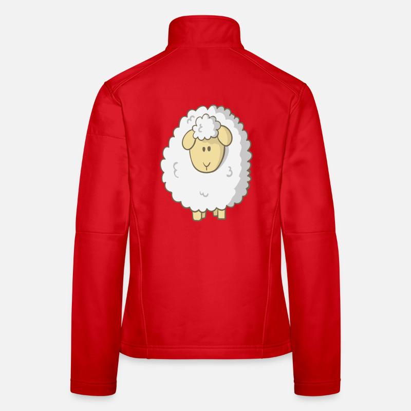 Mouton Veste en tissu softshell Femme