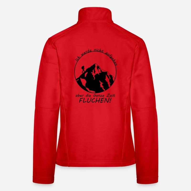 Wanderspruch - Frauen Softshelljacke - Rot