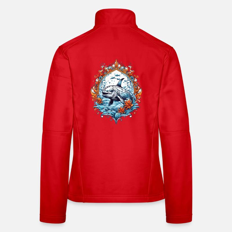 Créatures Marines, Poissons Veste en tissu softshell Femme